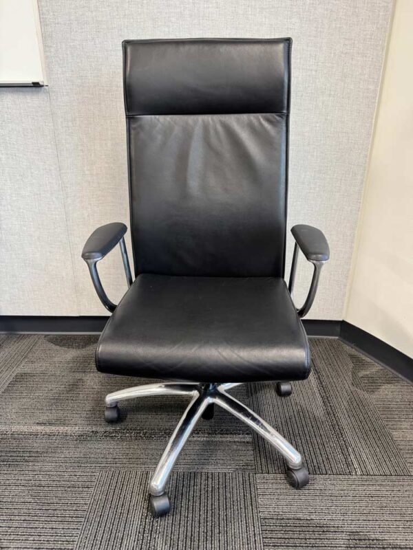 Allseating Black Leather Conference Chair - Image 2