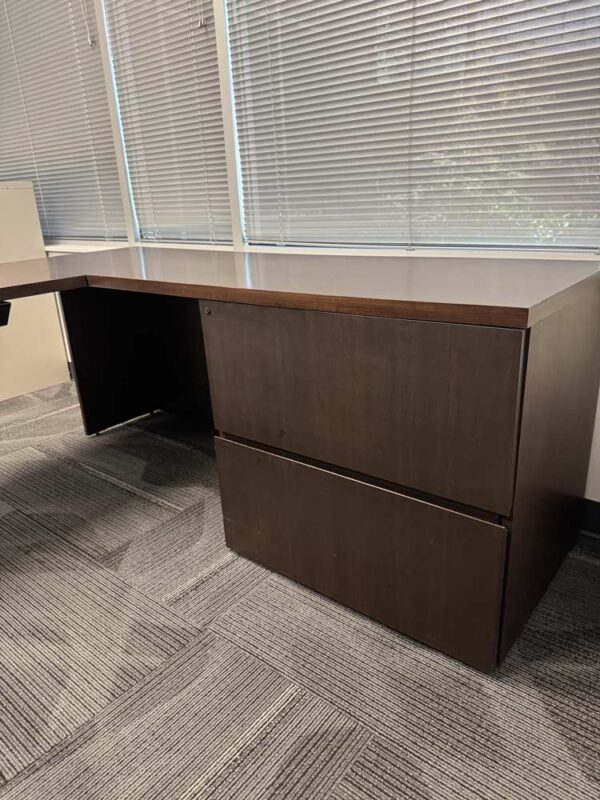 U Shape Veneer Desk - Image 4