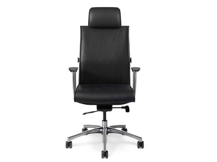 Salt Lake City Black Leather Office Chairs