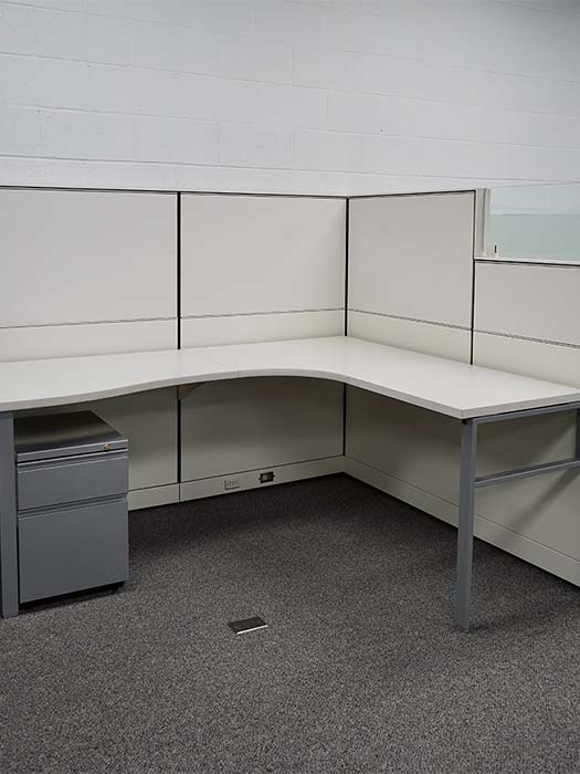 Herman Miller Canvas Cubicle tall with cabinet set