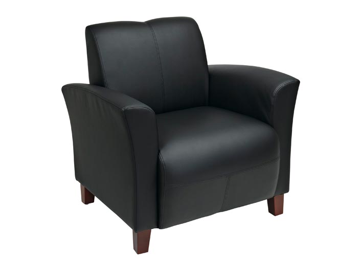 Black Leather Chair UT