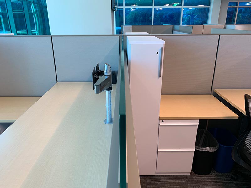 Dual Monitor Standing Office Desk