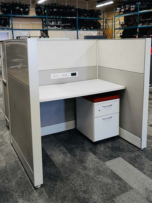 Teknion Leverage Cubicle and cabinet call station set