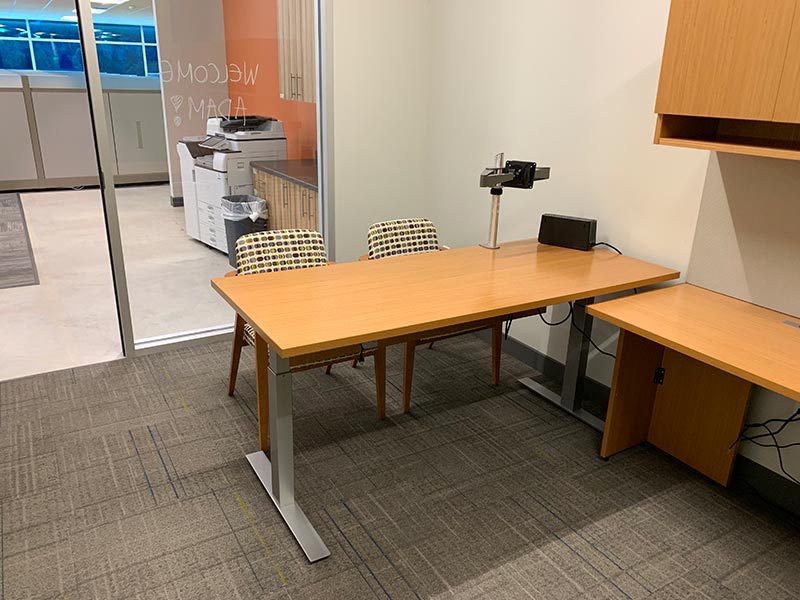 Dual Monitor Office Desk In Salt Lake City